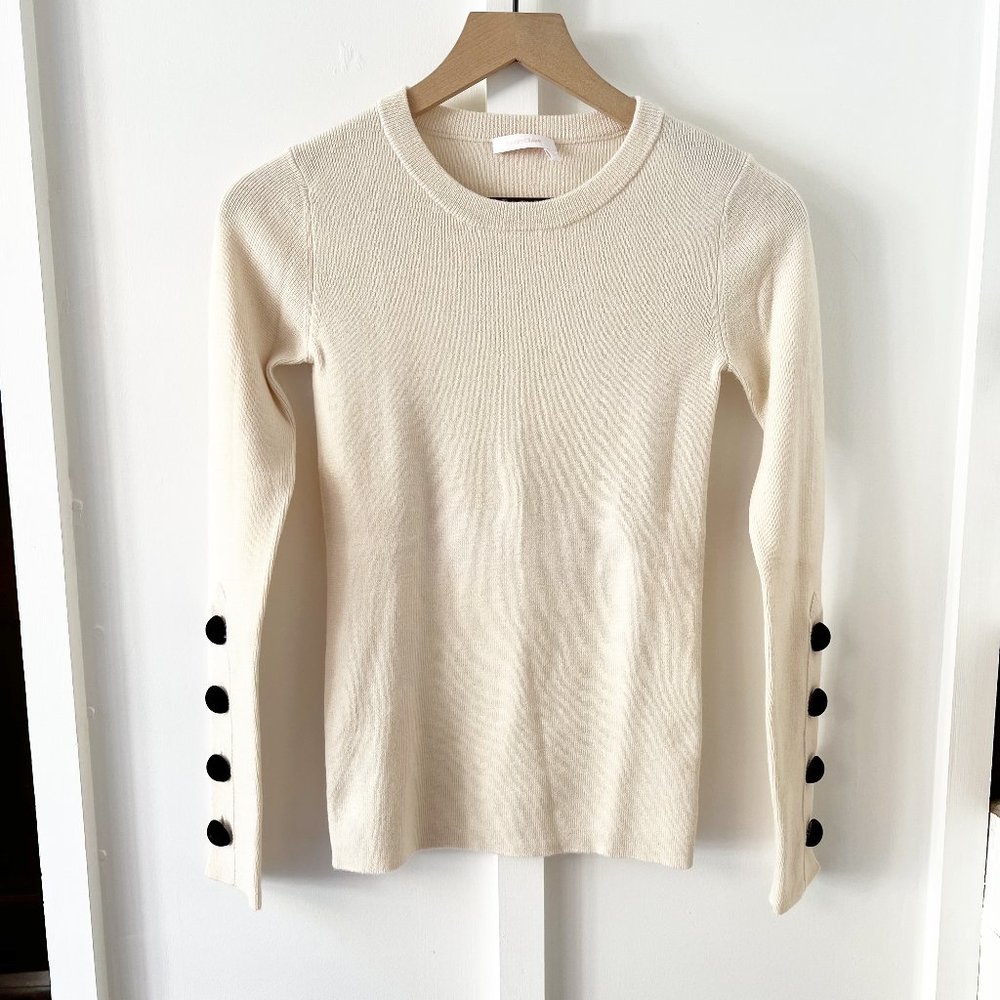 SEE BY CHLOE white wool sweater